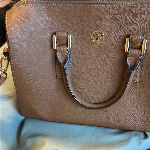 Tory Burch Handbags - Elegant Brown Leather Handbag